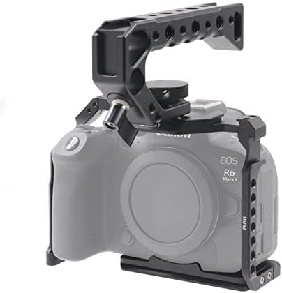 כלוב Z5 Z6 Z7, כלוב מצלמה של Hersmay עם ידית עליון עבור Nikon Z5/ Z6/ Z7/ Z6II/ Z7II מצלמה נטולת מראה עם נעל קרה, נעת ארי