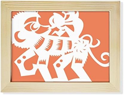 שנת חיבור Diyther של קוף סין סין שולחן עבודה שולחן עבודה מסגרת תמונה תמונה קישוט לאמנות ציור 6x8 אינץ '