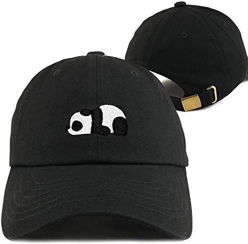 Weytff אבא כובע בייסבול כובע מצויר מצויר חמוד פנדה שחור סנאפבק היפ הופ נשים רקום גברים נערה ילד נער