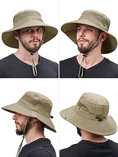 המאה כוכב שמש כובעי גברים רחב שולי כובע נשים חוף דיג חיצוני קיץ ספארי בוני כובע עד 50 + שמש הגנה