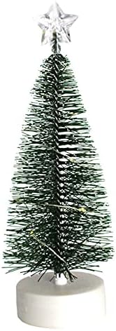 שלג בקבוק למלאכות עץ חג המולד עצי עץ מברשת עליונה קישוטי שולחן מלאכותי