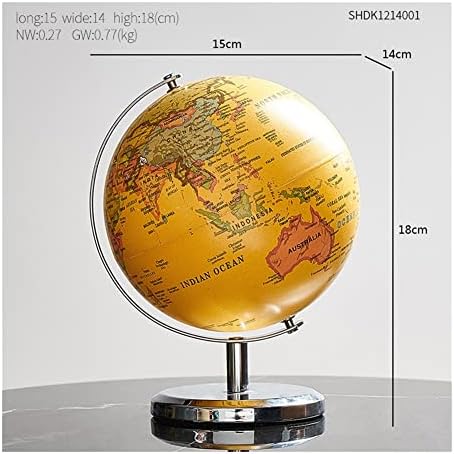 Lovedfgh Globes אביזרי עיצוב בית רטרו עולמי גלובוס מודרני למידה עולמית מפת עולם גלובוס שולחן כתיבה גלובית Geography