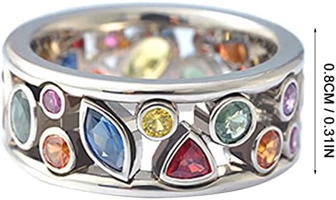 טבעת חתונה גבירותיי גודל לבן 610 נחושת אלגנטי תכשיטי טבעת טבעת חן טבעות טבעות בציר