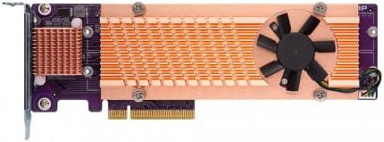 QNAP QM2-4P-384 QUAD M.2 PCIE SSD כרטיס הרחבה, תומך עד ארבעה M.2 2280 גורם טופס M.2 PCIE SSDS, ממשק מארח PCIE GEN3