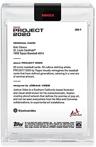 פרויקט Topps 2020 כרטיס 361 - 1959 בוב גיבסון מאת ג'ושוע וידס