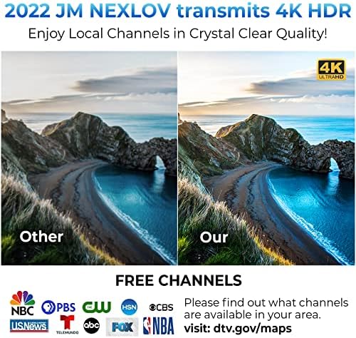 2022 אנטנת טלוויזיה משודרגת אנטנה דיגיטלית HD מקורה - אנטנה חכמה ארוכה 450+ מיילים טווח - מגבר חזק תמיכה 8K 4K 1080p כל הטלוויזיה