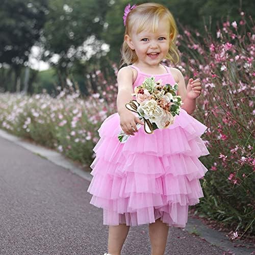 צ'נבאו פעוט טול שמלת נסיכה מצולעת כותנה רכה פרוע תינוקת נערת פרח תינוקות שמלות יום הולדת