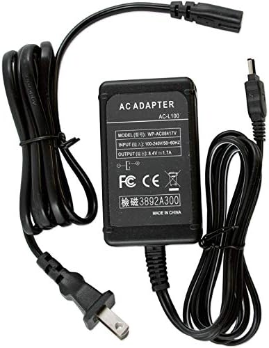 מתאם AC עבור Sony Handycam DCR-TRV10 DCR-PC9 DCR-PC120BT DCR-TRV740 כבל אספקת חשמל
