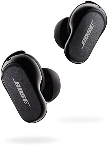 Bose QuiteComfort אוזניות אוזניות II, שחור משולש עם ערכת גודל חלופי