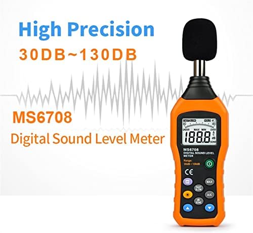 NUOPAIPLUS MEDIBEL METER, LCD דיגיטלי מדידת מכשיר מדידת DB METER 30 ~ 130DB MINI AUDIO SOUND DELETER METIR
