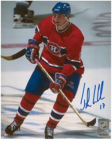 ג'ון לקלייר חתום על מונטריאול קנדיינס 8 x 10 צילום - 70066 - תמונות NHL עם חתימה