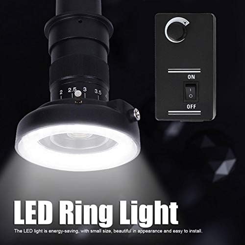 אור טבעת הוביל הואנג - שינג, קל להתקנה אור טבעת הוביל מתכוונן הוביל טבעת אור עגול 56 חרוזי מנורה, למיקרוסקופ תאורת