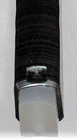 סופר סטאם מזוזה מחזיק מארזים gouf 12 פלסטיק 3D צבוע פסים שחורים אפורים גומי פקק 5.3/4 אינץ
