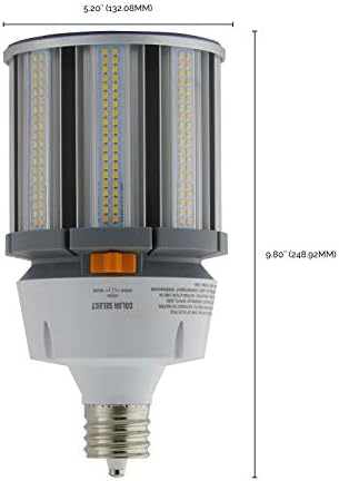 סטקו ס13143 היי-פרו סמקט לבחירה 3000 קראט/4000 קראט/5000 קראט מנורת לד עם יציאת חיישן, החלפת הסתרה, 80 וואט, לבן