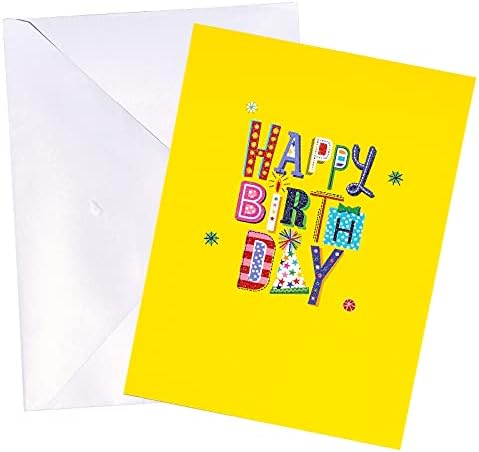 כרטיס יום הולדת פופ אפ-כרטיס קופץ 3 ד קופסאות מתנה ליום הולדת שמח - 5.9 אינץ 'על 7.9 אינץ'