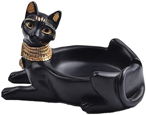מאפרות ביינקה מאפרה מאפרה של אלת החתול המצרית העתיקה פסל אפר מגש אפר למעשנים שולחן אפרות אטומים למים בר ביתי בר ניידים