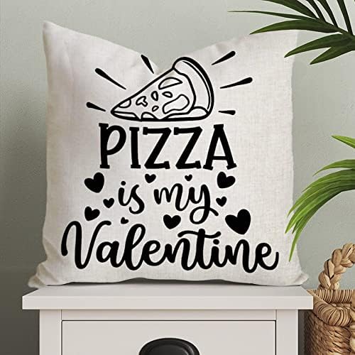 פיצה היא כיסוי כרית לזרוק ולנטיין שלי חג האהבה כרית רומנטית מארז אירוס