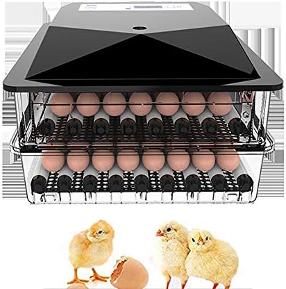 דיגיטלי באופן מלא אוטומטי ביצת חממה, 56-200 ביצי חממות, לבקיעת תרנגולות ברווזים אווזים ציפורים שליו ביצים, 104 ביצים