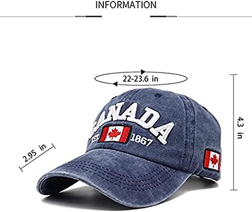 אבא קנדה יוניסקס כותנה כובע בייסבול כובע מייפל עלה רקום גברים ונשים מתכווננים