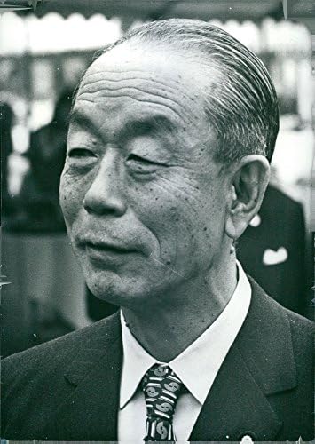 צילום וינטג 'של תצלום של ראש ממשלת יפן, טייק פוקודה.