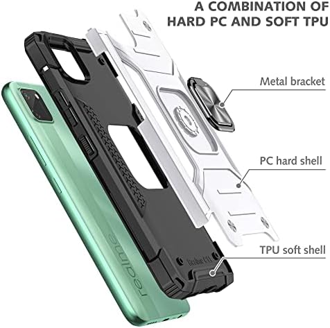 כיסוי מארז אחורי תואם ל- Oppo Realme C11 מחזיק טלפון מחשב מחשב ומארז טלפון TPU מארז חזה הוכחת זעזועים מארז מגן