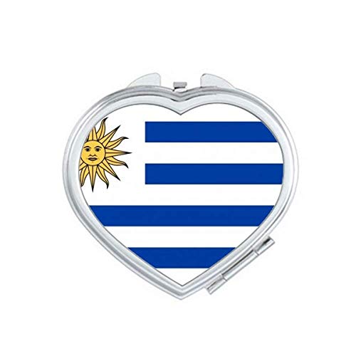 דגל לאומי אורוגוואי דרום אמריקה אמריקה כפרי מראה הגדלת נסיעות ניידת איפור כיס כף יד