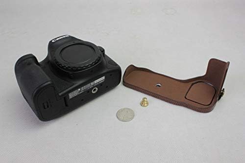 עור מפוצל חצי מצלמה מקרה תיק כיסוי תחתון פתיחת גרסה עבור קנון אוס 6 ד סימן השני 6 דיי 6 דמ2