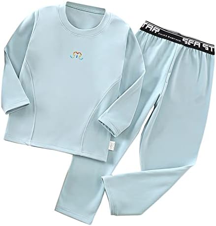 בנות Doomiva בנים תרמיות ארוכות ג'ונס קבעו תלבושות תחתונים תרמיות חולצות שרוול ארוך עם סט חותלות