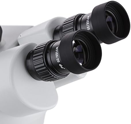 מיקרוסקופ זום סטריאו משקפת מקצועי של אמסקופ-4בקס, עיניות פי 10, הגדלה פי 3.5-פי 45, מטרת זום פי 0.7-4.5,