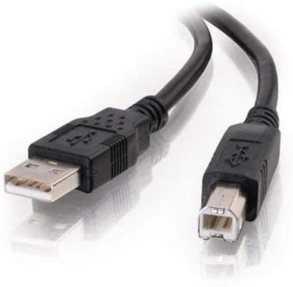 C2G 28102 כבל USB 2.0 A/B - כבל USB - 4 סיכה USB סוג A - 4 סיכה מסוג USB B - 6.6 רגל - שחור