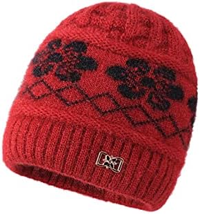 נשים כובעי חורף נוח אדום לסרוג גברים סרוג ילדה מכללת לסרוג כובע חם חורף כובע לנשים קר מזג אוויר כובעים