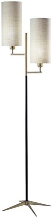 ADESSO 3474-01 דייוויס, מנורת רצפה, פליז שחור/עתיק מט
