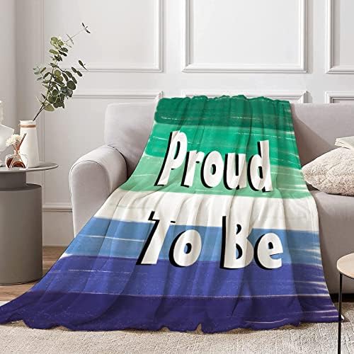 שמיכת גאווה הומוסקסואלית נכונה זורקת שמיכות גאווה קלות שמיכות ספה לספה בתוך הבית החיצוני למסיבה תפאורה -50x60in