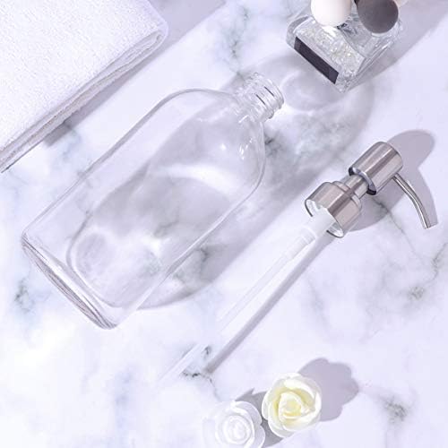 Shampoo Travel Valiclud 3 יחידות עוז/ברור עם שמפו סבון ריק סבון משאבת ראש מתקן קרם זכוכית זכוכית נירוסטה למקלחת מפלדה