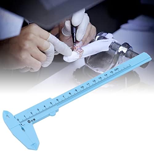 Jadeshay Mini Caliper-Plastic Caliper Vernier, ציוד מדידת מדידת כלי סטודנטים בקנה מידה מטרי, 0-150 ממ, 10 יחידות