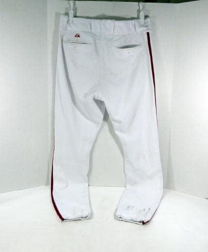 2009 וושינגטון אזרחים טים פולני 19 משחק השתמש במכנסיים לבנים 36-32 DP42419 - משחק מכנסי MLB משומשים