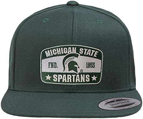 אוניברסיטת מדינת מישיגן מורשה רשמית מדינת מישיגן ספרטנים כובע סנאפבק פרימיום