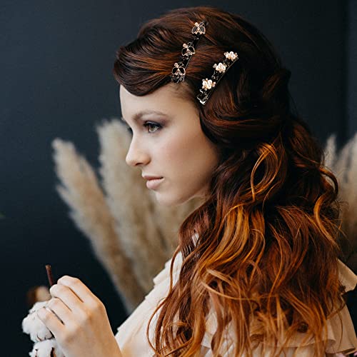 קטעי שיער קלועים לנשים באד סאטן רצועות שיער פרפר פרח פנינה אבני חן אביזרי שיער לנשים נערות קטעי ברווז לטיילינג שיער
