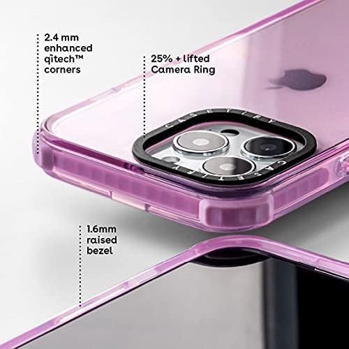 Casetify Ultra Impact Case עבור אייפון 13-שחור ברור