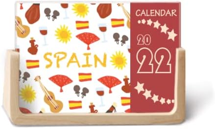 ספרד פלמנקו אוכל מוזיקה 2022 מתכנן לוח שנה שולחן 12 חודשים