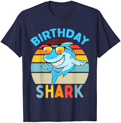 כריש יום הולדת פעוט בני ילדים משפחת התאמת ילד חולצה