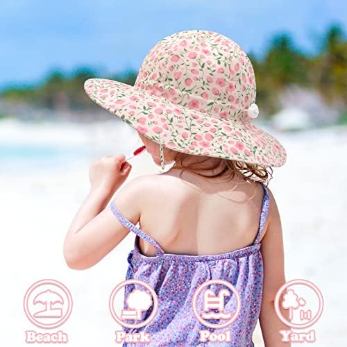 תינוקת כובע שמש כובע פעוט כובע שמש UPF 50+ כובע שמש תינוקת כובע קיץ כובע כובע שמש כובע חוף פעוט כובע שחייה תינוק