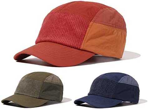 Clakllie אטום למים כובע 5 פאנל גברים נשים כובע בייסבול מהיר כובע שמש יבש מהיר לא מובנה כובע אבא פרופיל נמוך