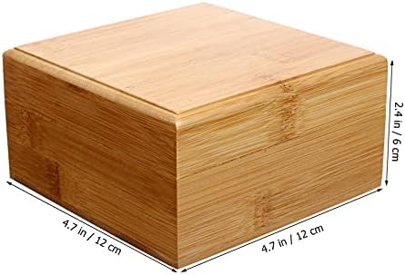 יארדווה צפייה מארז אחסון קופסת עץ לא גמורה עם מכסים מרובעים שידות אוצר קופסאות תכשיטים מיכל לפרויקטים DIY פרויקטים