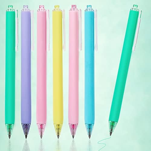 צבעוני ג 'ל עטים, 6 צבעים נשלף ג' ל דיו עטים, פסטל נשלף די ביומן עטים, בינוני נקודת 0.7 ממ מתנה עטים,חמוד