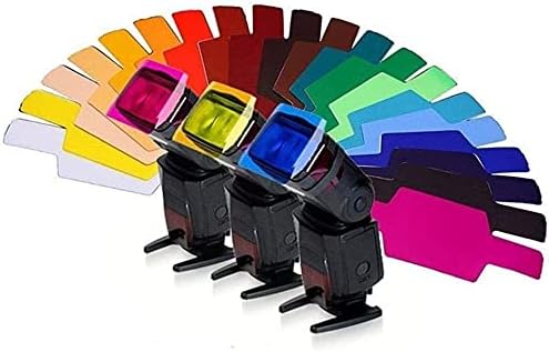 סינון צבע סינון 20 גיליונות מצלמה פלאש ג'ל תאורת תאורה אור סינון ג'ל סינון תיקון צבע שקוף ערכת פילטר מהירות טיפול