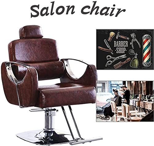 קלזו מסתובב בארבר סלון סטיילינג, כיסא ספר, מעצב שיער סלון כיסא, ניתן להרמת 45-55 סמ, הידראולי סלון ציוד, מתאים
