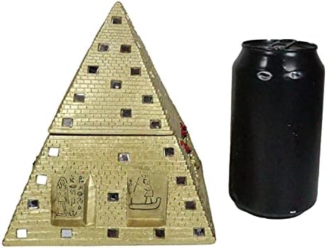 מתנה של אברוס תרבות מצרית עתיקה נושא עין פירמידה מוזהבת של אלות הורוס ואלות תלויות דקורטיביות עם מראות מזכוכית
