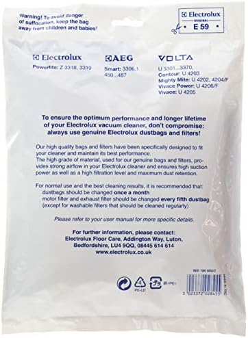 שואב אבק אלקטרולוקס מקורי E59 שקיות נייר 9001966002