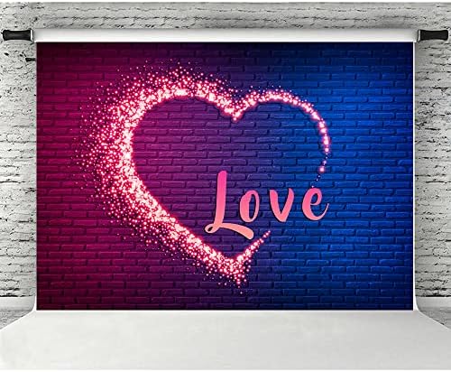 Lofaris Valentine's Glow Love Love צילום תפאורה ניאון קיר ניאון לחתונה מקלחת כלה רקע תינוקת יום הולדת למסיבת